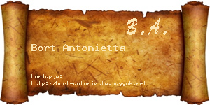 Bort Antonietta névjegykártya